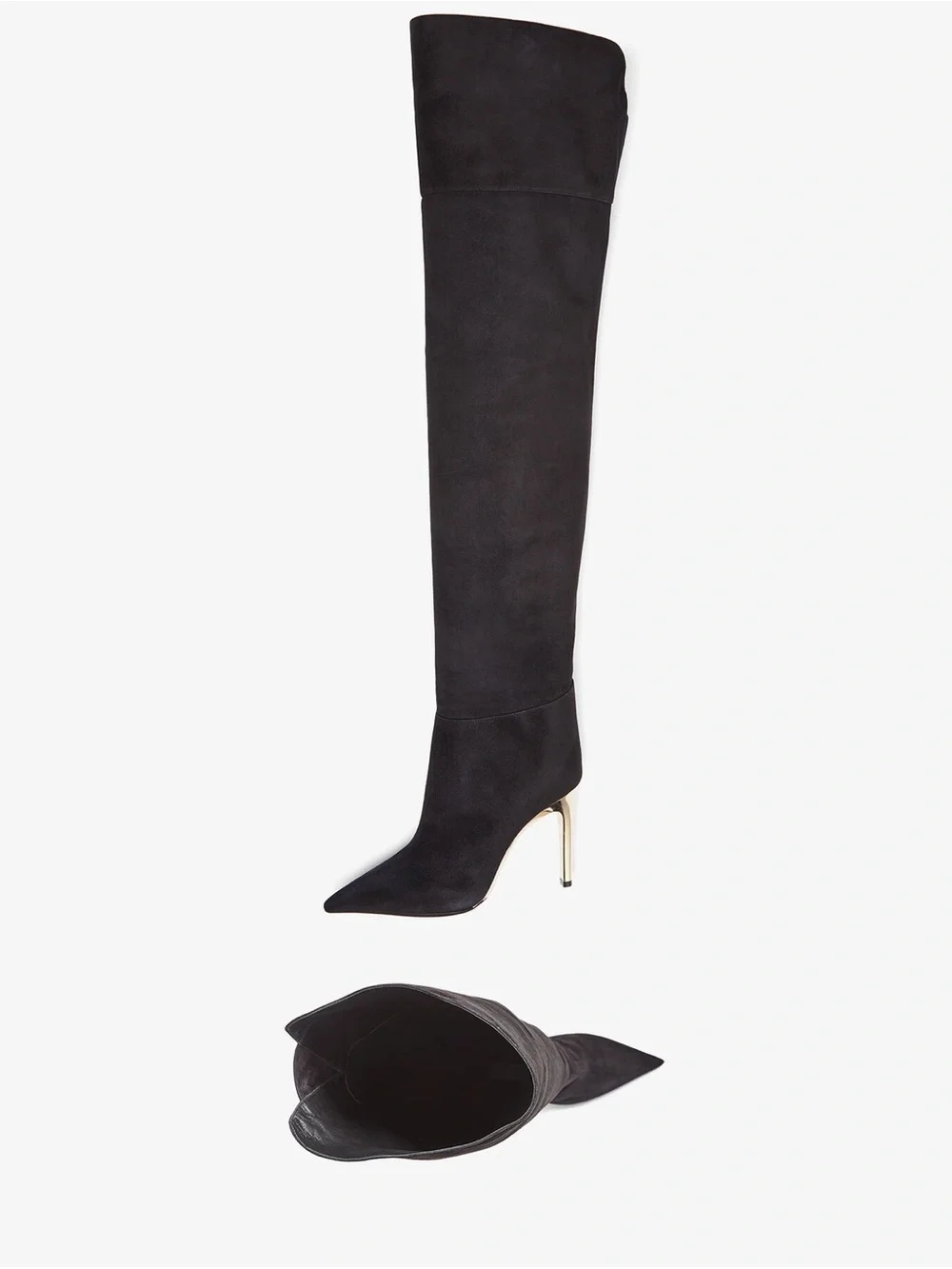 Jimmy Choo Cierra 100 Suede Over-the-Knee Boots 37.5 $2,195